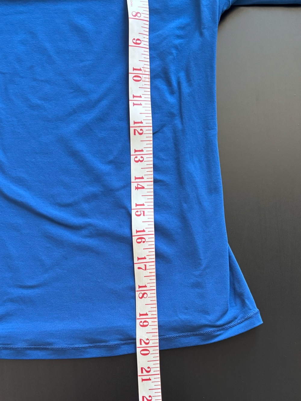 SKIMS Fits Everybody Long Sleeve T-Shirt in Sapphire Blue - Picture 7 of 7